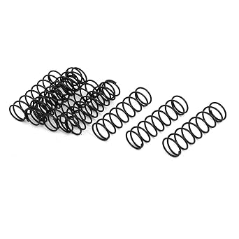 TA-VIGOR 10Pcs Compressed Spring, 1.2mm Wire Dia, 15mm OD, 50mm Free Length Dual Extended Durable Dual Hook Tension Spring for Furniture Screen Doors Repair Projects
