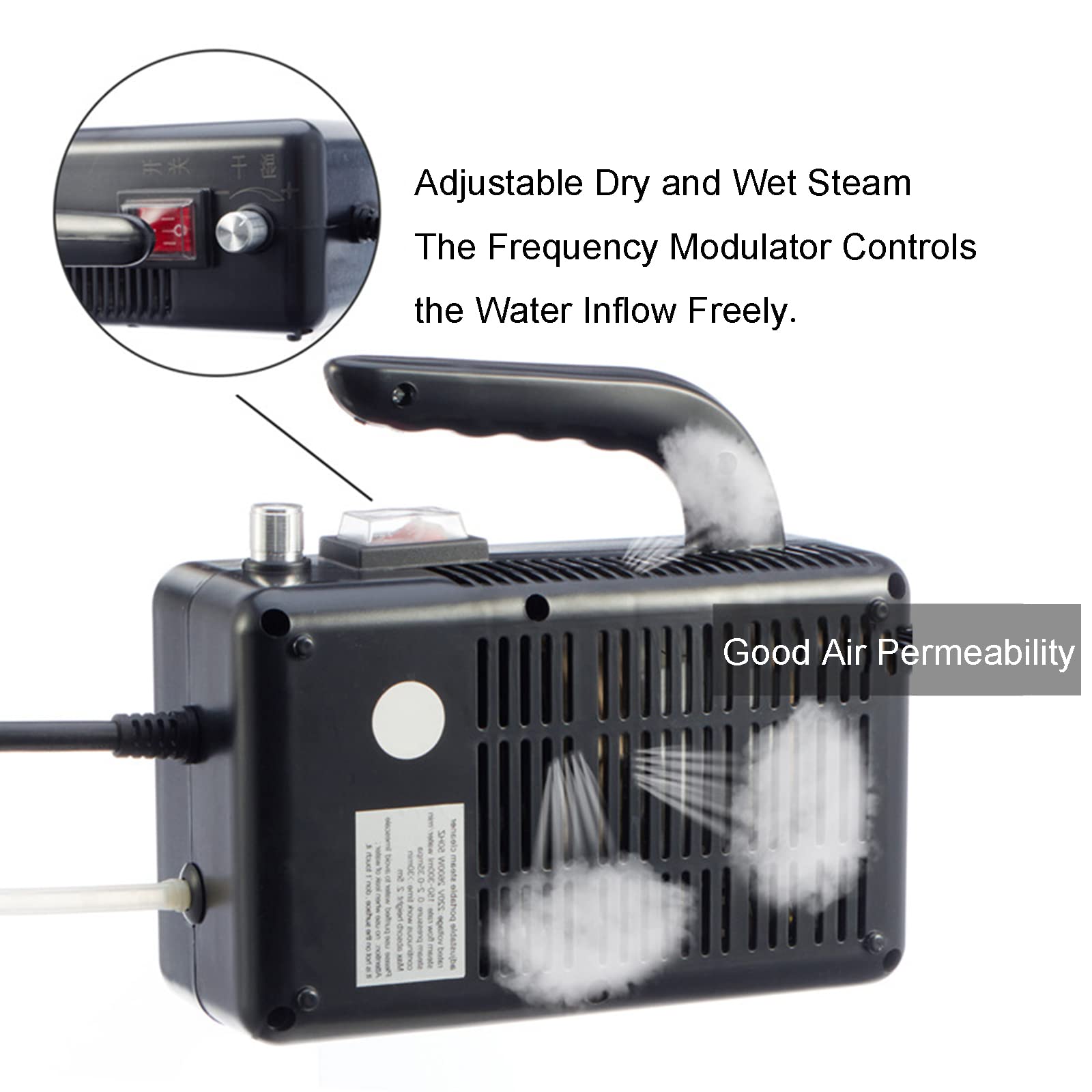 Pulitore a vapore ad alta pressione, vaporizzatore portatile ad alta temperatura multifunzione commerciale domestico macchina per la pulizia a vapore elettrica portatile per la pulizia del pavimento