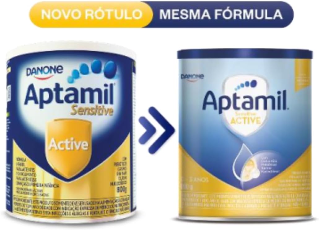 2 LATAS- Fórmula Infantil em pó ACTIVE Sensitive -800GR