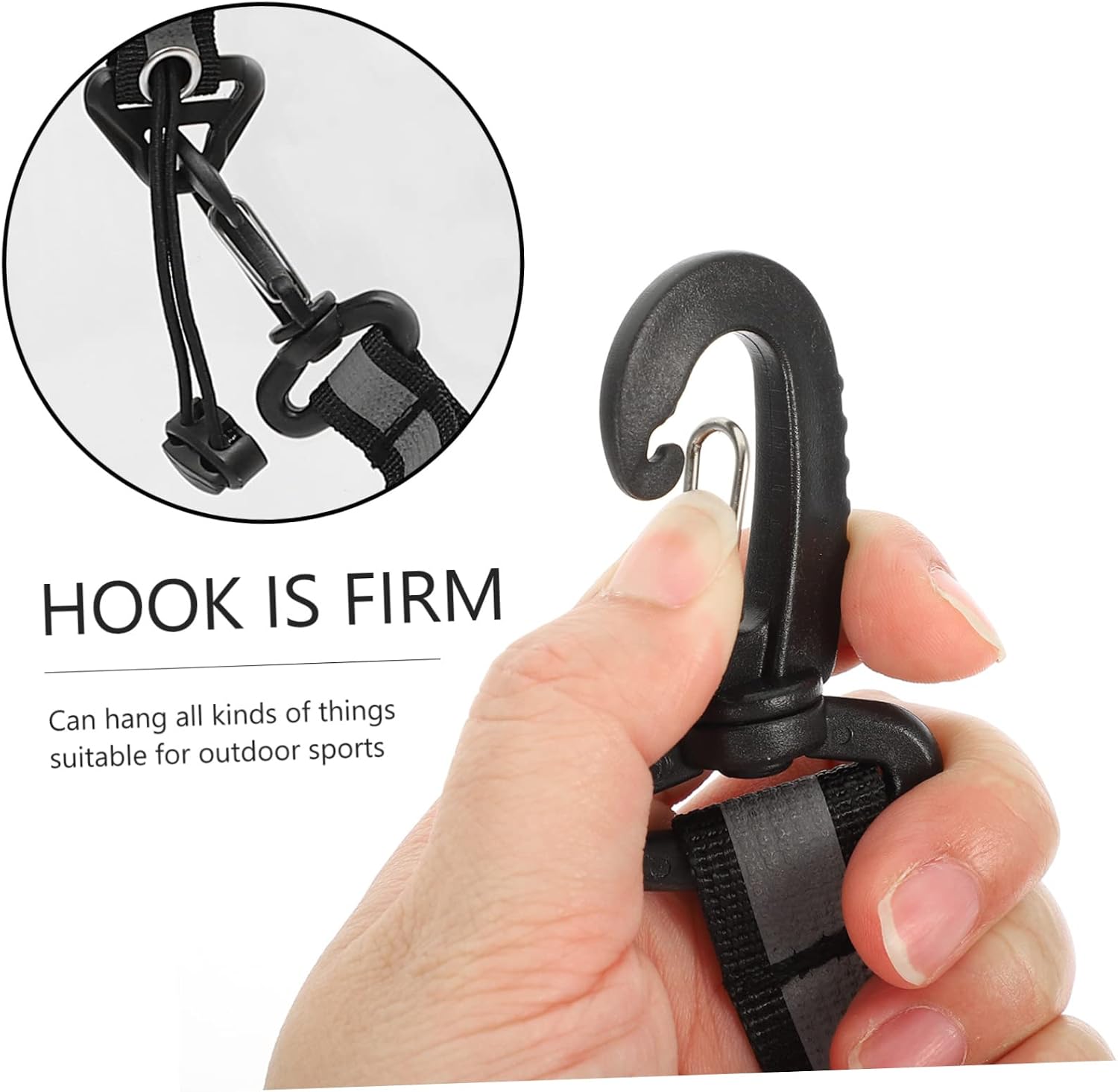 Mountaineering Strap Belt Construction Accessories Belt Bro for Ladder Safety Hook Belt for Mountaineering Rock Climbing Gym Belt Mountaineering Nylon Black