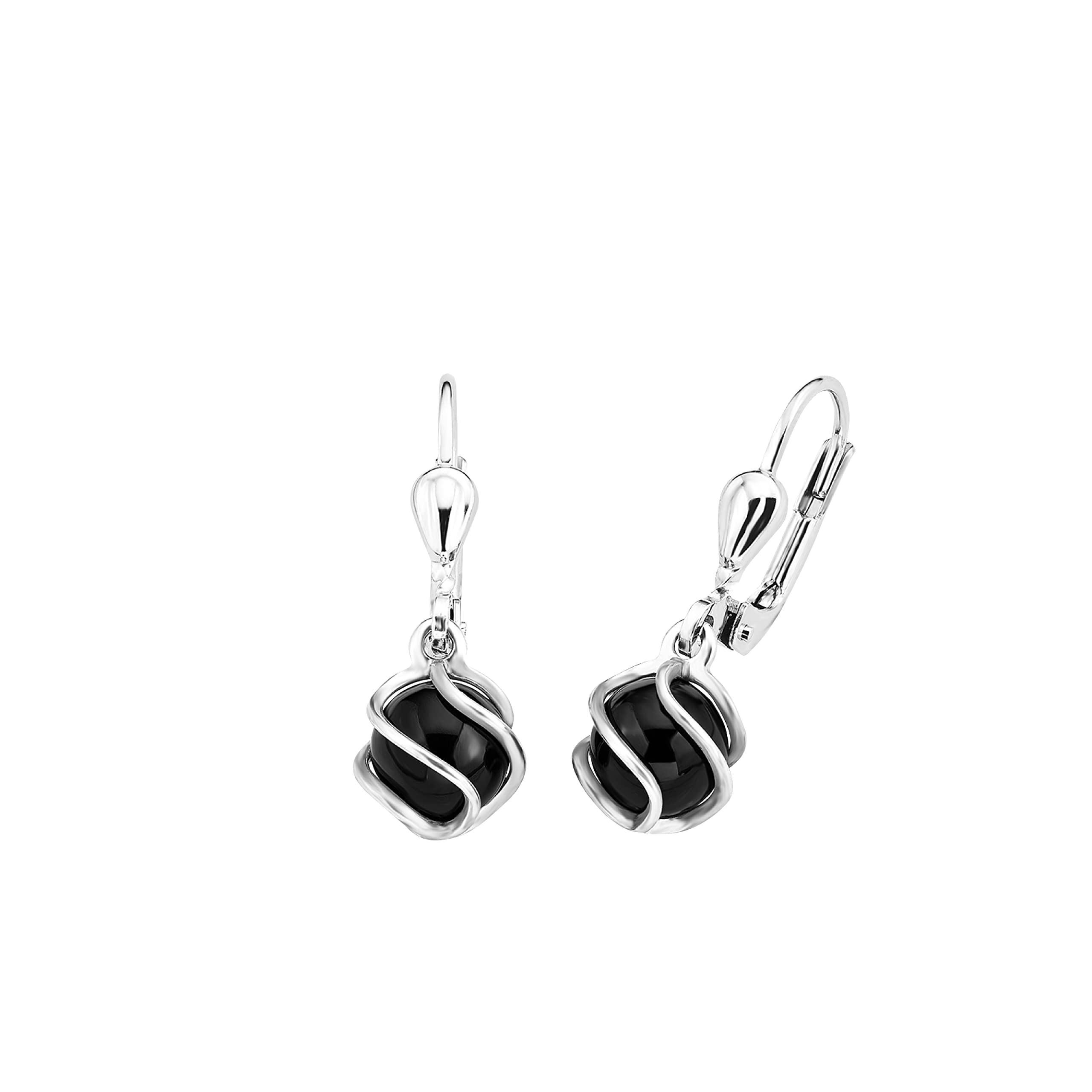 Amor Ohrhänger 925 Sterling Silber Damen Ohrschmuck, mit Zirkonia synth., Kommt in Schmuck Geschenk Box