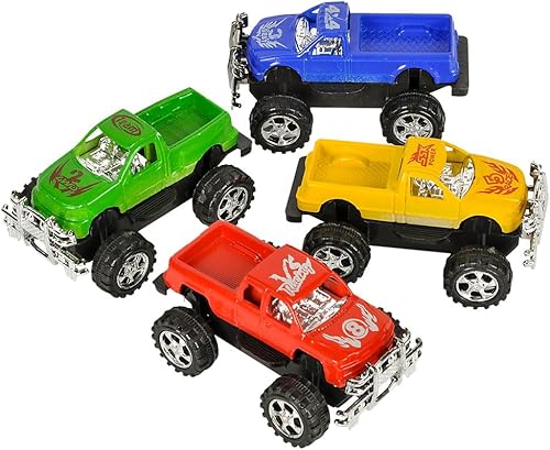 Miniatura 2 de Forest & Twelfth Juego de 12 mini camiones Monster de 3 pulgadas para niños, camiones Monster Jam alimentados por fricción, perfectos para fiestas