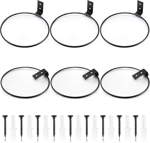 Menkxi Soporte para macetas de pared de 10 pulgadas, soporte de metal para macetas de pared, soporte para macetas colgantes, soporte para colgar en