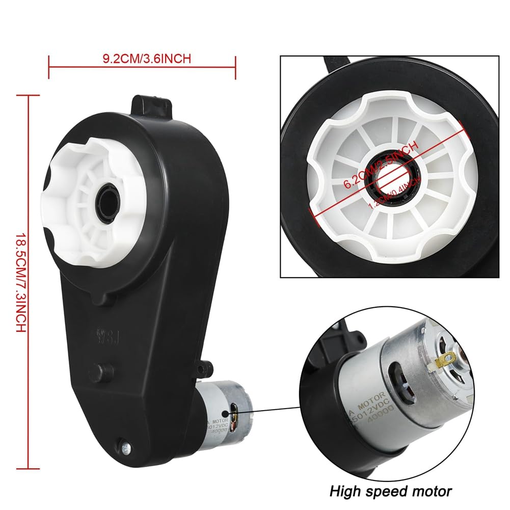 Lot de 2 moteurs électriques pour enfants 550 12 V 40 000 tr/min avec moteur haute vitesse RS550 DC