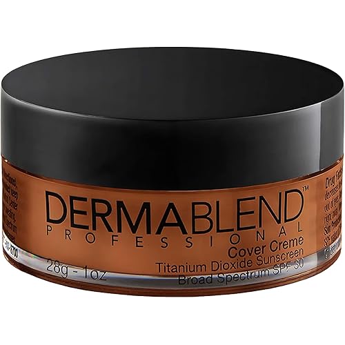 Dermablend Cover Crème Full Coverage Foundation Makeup, Hydrating Cream Concealer for Dark Circles and Blemishes, Maximum Coverage with Mineral Sunscreen SPF 30, 1 OZ