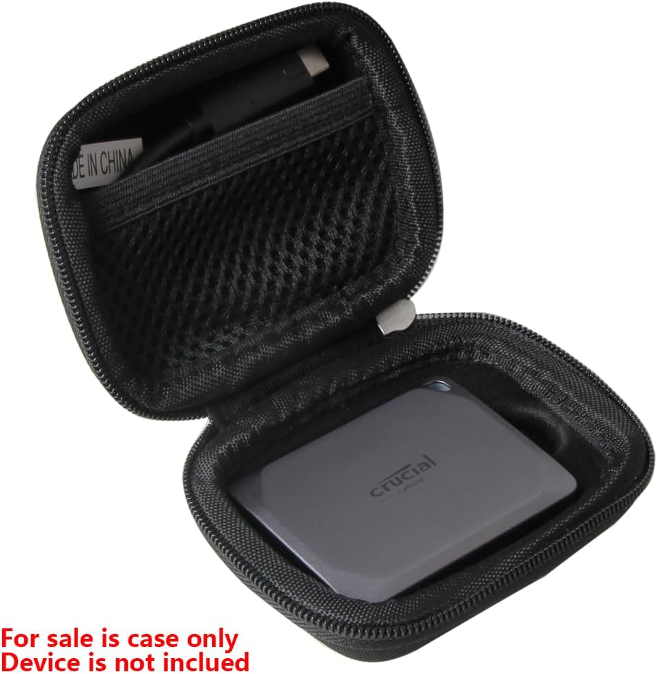 Hermitshell Hard Travel Case for Crucial X9 / X9 Pro / X10 Pro 1TB/2TB/4TB Portable SSD, USB 3.2 External Solid State Drive