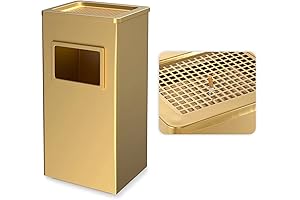 Industrial-Strength BEAMNOVA Trash Can: The Epitome of Durability and Style for Indoor and Outdoor Settings