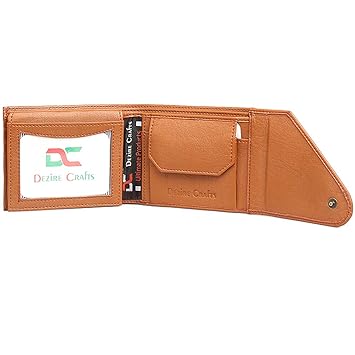 Dezire Crafts Men Formal, Casual Tan Artificial Leather Wallet