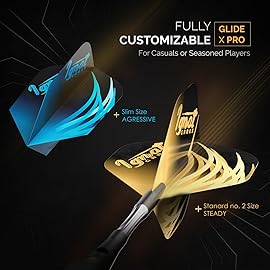 IgnatGames Premium Steel Tip Darts - 3/6/12 Pack Brass Barrels with Aluminum Shafts, 16 GlideXPro Flight Set, Tool Kit & Giftable Case