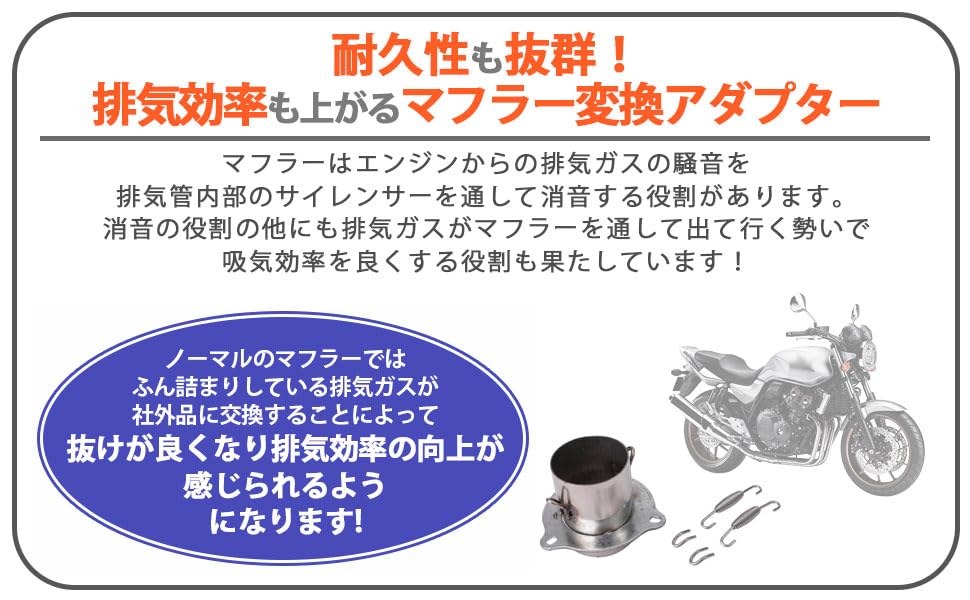 Amazon | ホンダ 用 マフラー 変換 アダプター 50.8mm 50.8φ