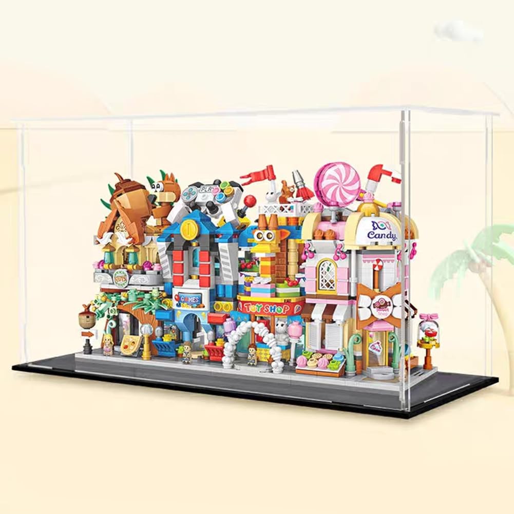 Vetrine per minifigure in plastica trasparente all'ingrosso