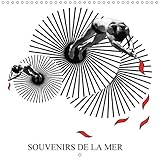  Souvenirs de la mer: Montage photos qui a comme sujet la mer, et qui propose une vision poétique, pop et rêveuse de la carte postale d\'été. Calendrier mural