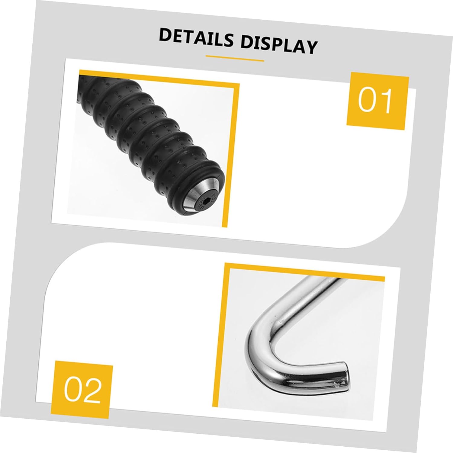 2pcs Integrated Pull Rod Handles for Fitness Equipment Ergonomic Design for Gym Training and Comfortable Grip for Weight Workouts and Resistance Training