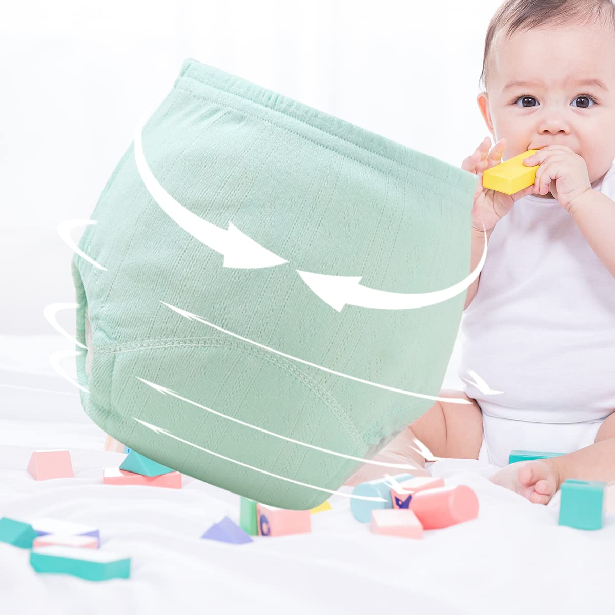 3er Pack Baby Töpfchen Trainingshose Atmungsaktives Masche Windelhosen Kleinkind Baby Töpfchentraining Unterhosen Unterwäsche