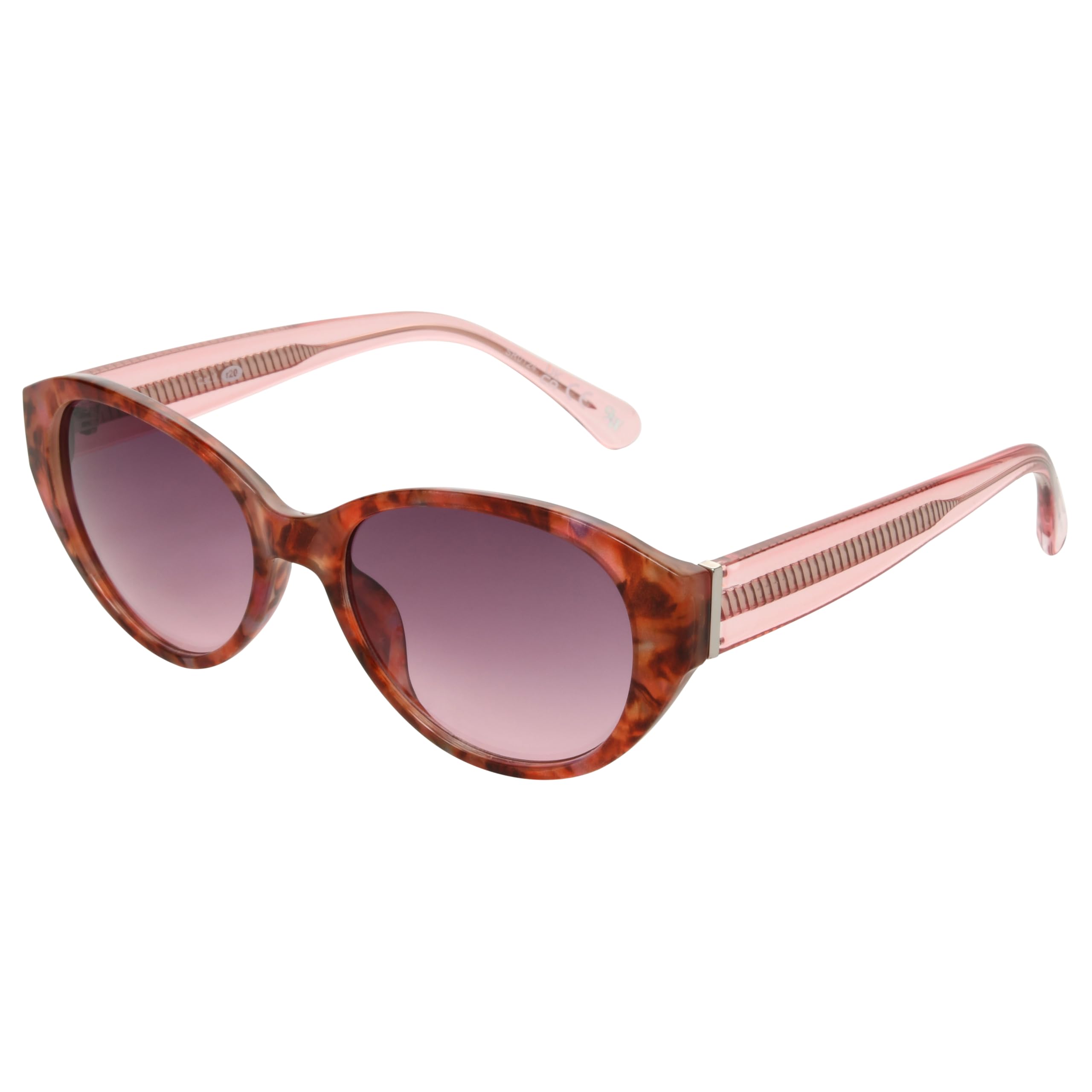 Nine West Women's Kalina Oval Sunglasses, Pink, 54 mm