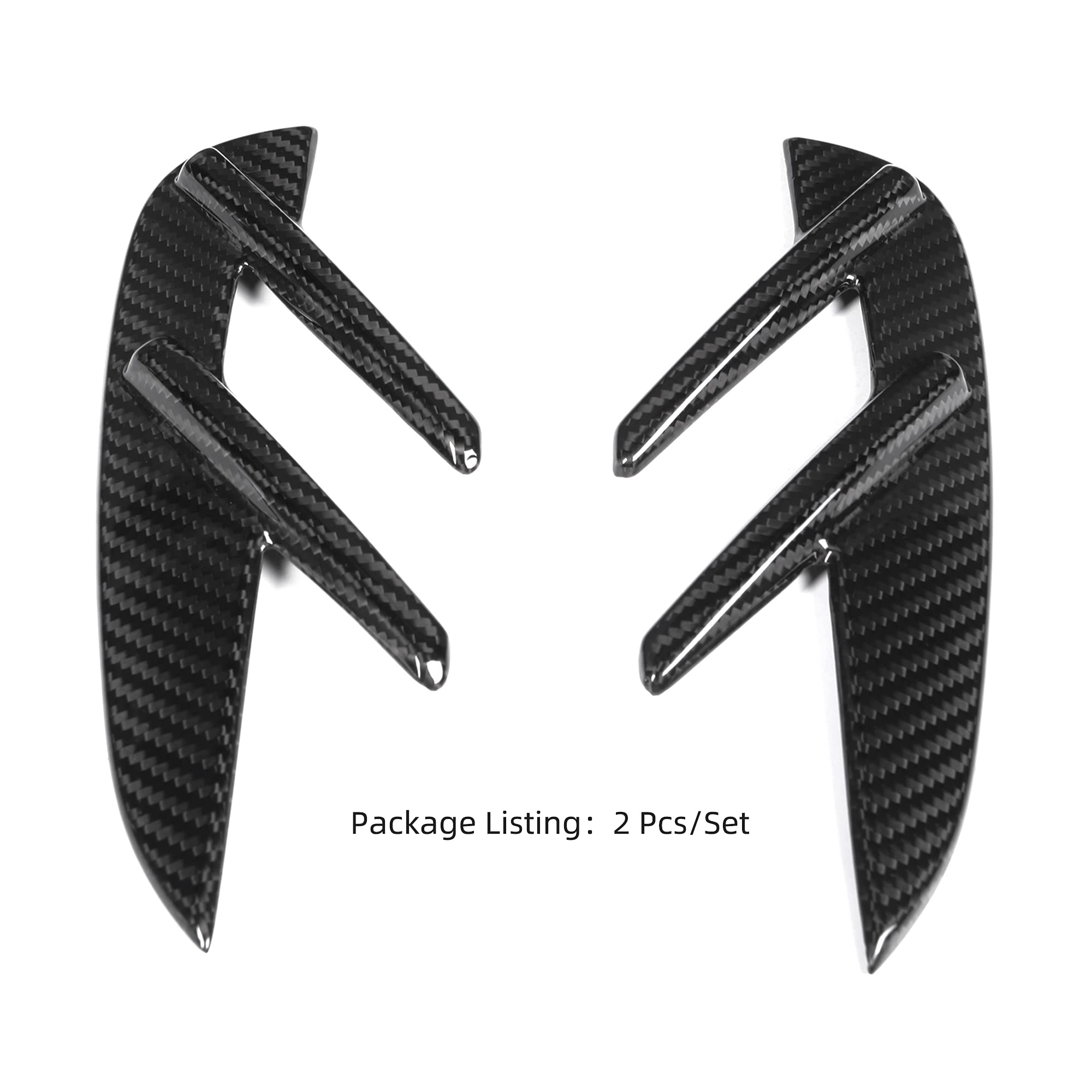 Real Dry Carbon Fiber Fender Side Vent Trim for BMW M Series M4 G82 OEM-style Coupe 2-Door Exterior Accessories Hood Vents 2 Pcs/Set