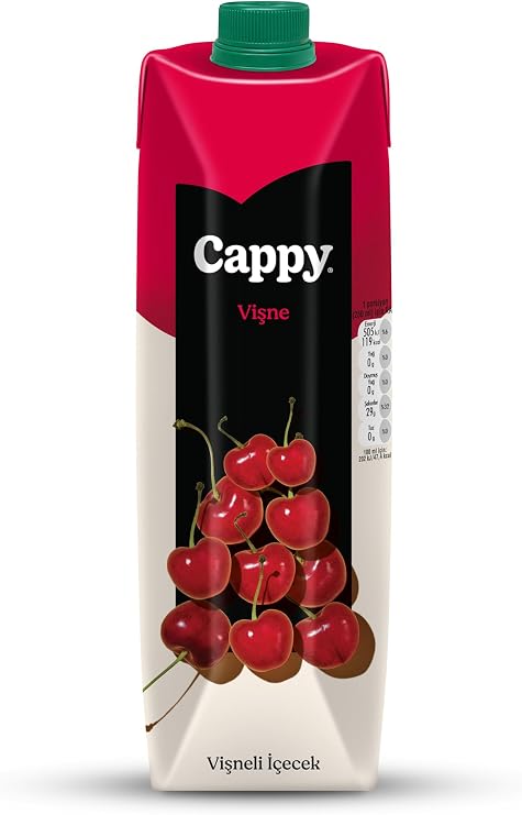 Cappy Cherry Beverage Cardboard Box 12x1 L