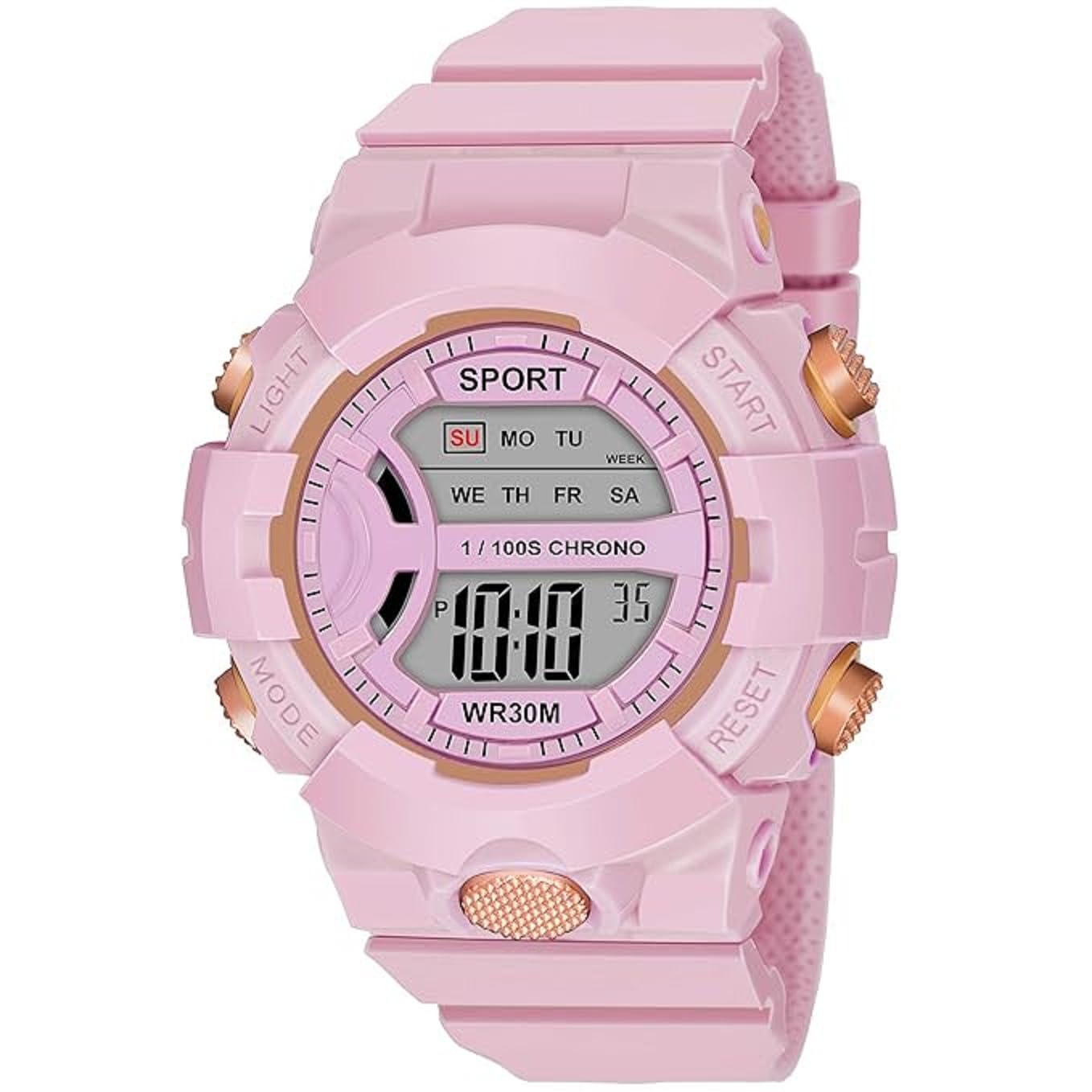 SQUIRRO Digital Rubber Watch for Girls Kids (Pink Color Dial Pink Color Strap) (B08LQ3HC98) Amazon Price History, Amazon Price Tracker