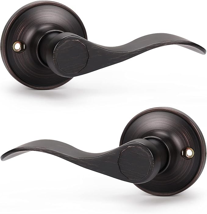 KNOBWELL 1 Pack Dummy Door Handle Lever Door Handle Leversets for