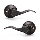 KNOBWELL Bronze Door Handle Levers Interior Door Knobs for Closets/Hallway, 3 Set Dummy Door Levers Inside Door Handles(No Lock/Latch)