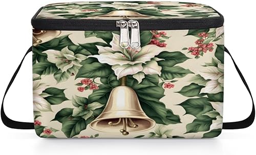 Miniatura 8 de Winter Christmas Decor Theme Insulated Lunch Bag Women Reusable Lunch Tote Square Meal Bag for Adults Men Cooler Lunch Box for Work Travel Picnic