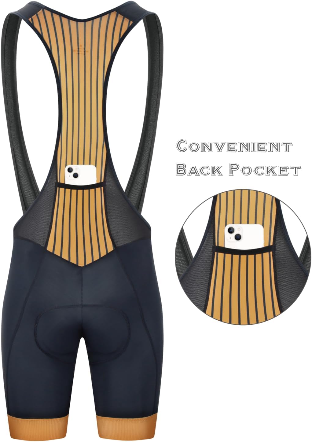 CEROTIPOLAR Cycling Bibs Men, Long Riding Pad Bicycle Biking Bib Shorts UPF50+ - Image 2