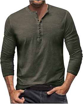 トップス Olde steader Henley Neck long Sleeve Striped_rib_high_neck_long_sle