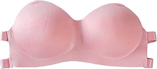 Rovga Women’S Bandeau Bra Strapless Seamless Crop Tube Top Push Up Bra Convertible Straps Soft Comfort Wireless Bralette