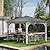 Outsunny 11' x 11' Hardtop Gazebo with Metal & Acrylic Combined Roof, Wood Frame, Permanent Pavilion Grill Gazebo with Bar Counters, Ceiling Hook, for Patio, Garden, Backyard, Deck, Lawn