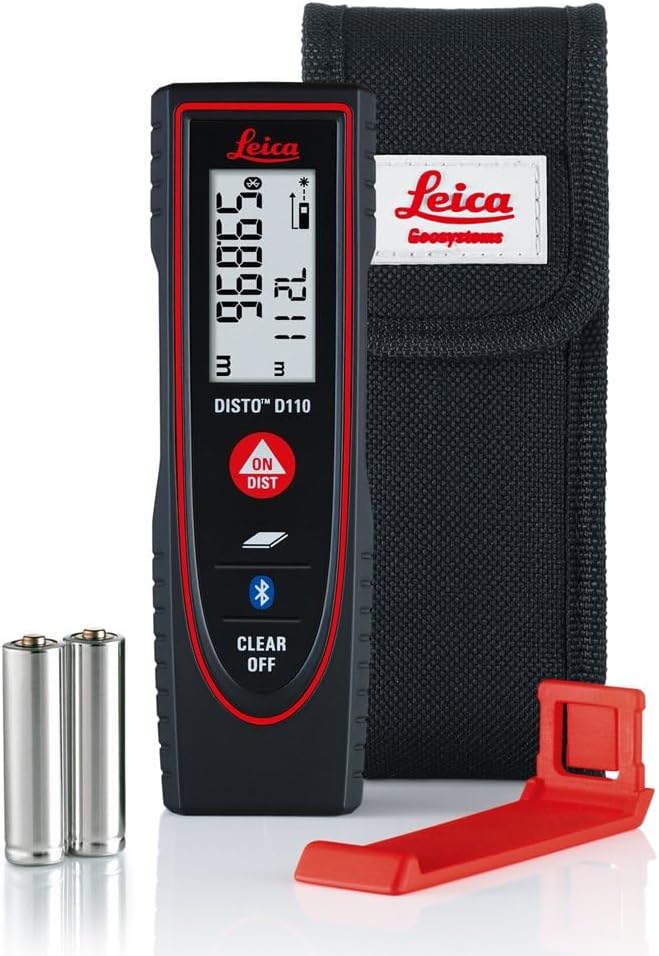 Leica Geosystems D110 Laser Distance Meter (Red and Black - 60 metres)