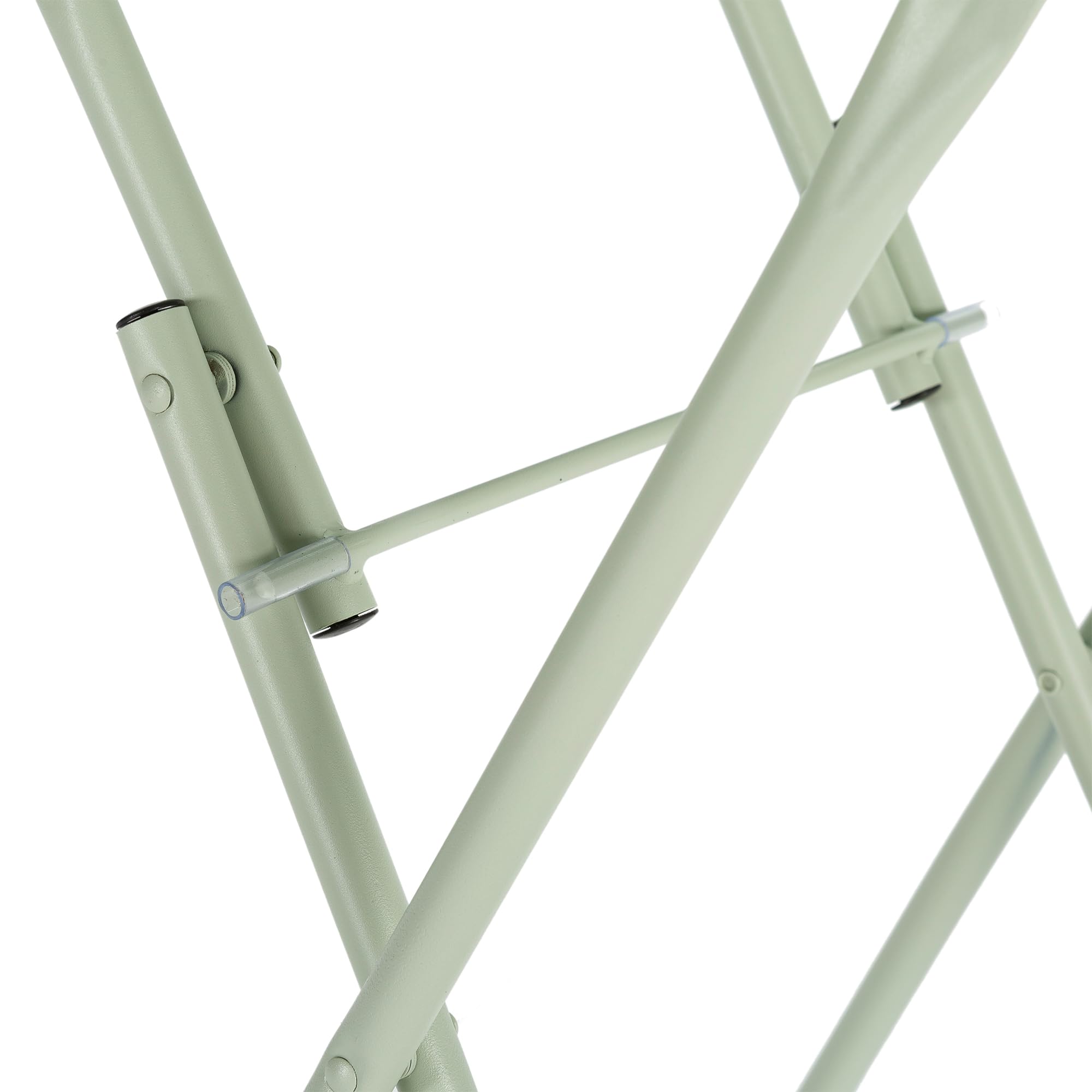 HOMN LIVING Klappbarer Gartentisch, Perle, quadratisch, aus Metall, Grün, 60 x 60 x 74 cm