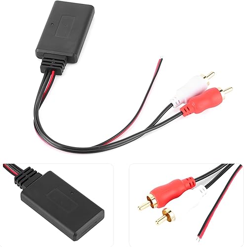 Miniatura 4 de Adaptador de cable Bluetooth 2RCA AUX, adaptador de módulo Bluetooth inalámbrico universal, audio AUX 2 RCA, cable auxiliar para automóvil, conector