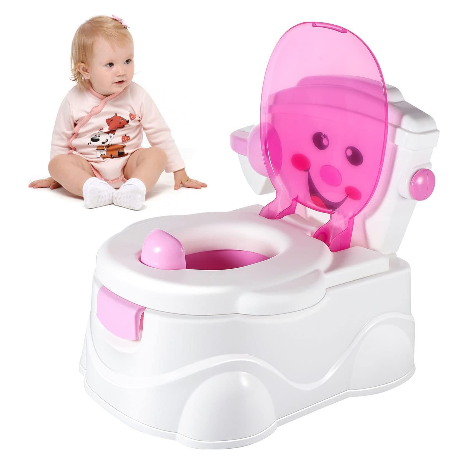 Töpfchen-Trainer-Toilette | Spritzwassergeschützte | Töpfchentrainingstoilette mit Papierstange | Töpfchentrainingssitz für Kleinkinder