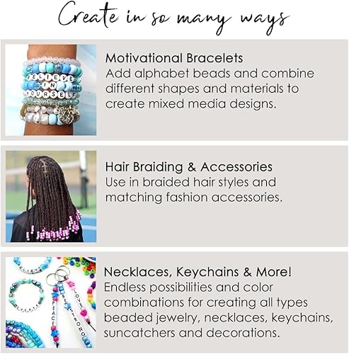 Miniatura 5 de Berry Medley Mix Pony Beads, fabricado en los Estados Unidos, 0.236 x 0.354 in, tonos rosas y morados de cuentas de plástico de color para