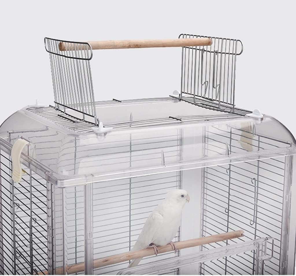 Birdcages Clear Hanging Bird House Acrylic Bird Travel Carrier Cage Bird Carrier Feeding House Portable Bird Cages for Home,