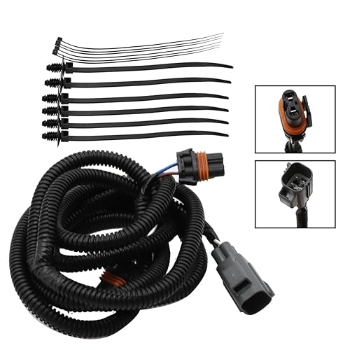 Miniatura 2 de Nakkaa Arnés de cableado de puente de luz antiniebla compatible con 2010-2018 2500 3500 4500 Reemplazar 68046303AC