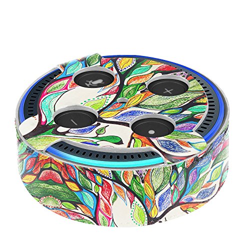 Fintie Protective Case for Amazon Echo Dot (Fits All-New Echo Dot 2nd Generation Only) - Premium Vegan Leather Cover Sleeve Skins, Love Tree