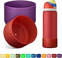 Vista 49 de 2PCS Silicone Water Bottle Boot for Owala 24oz 32oz 40oz, Anti-Slip Protective Sleeve Bottom Bumper Protector for FreeSip, Twist, and Flip Stainless
