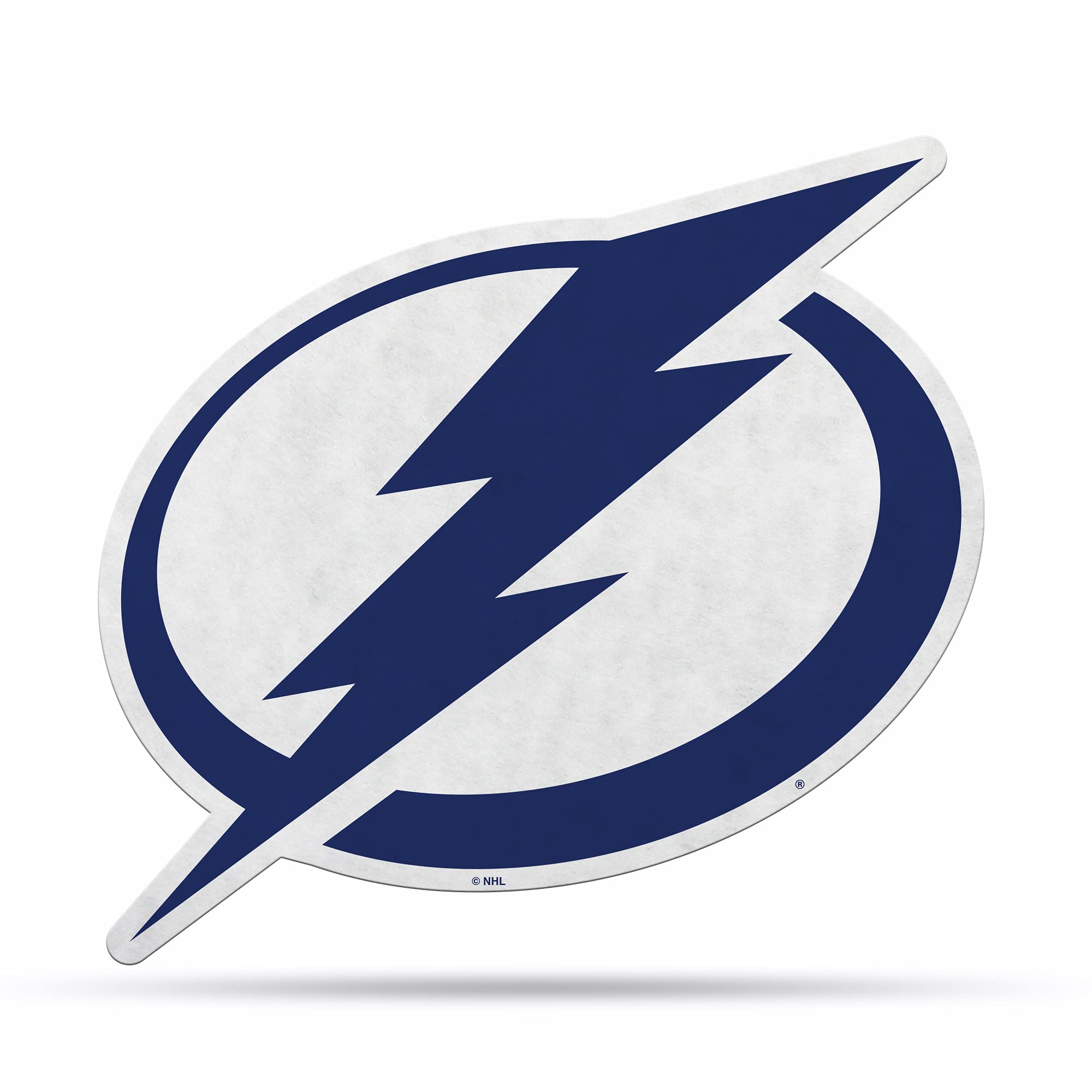 Rico Industries NHL Hockey Tampa Bay Lightning Primary Shape Cut Pennant - Home and Living Room Décor - Soft Felt EZ to Hang