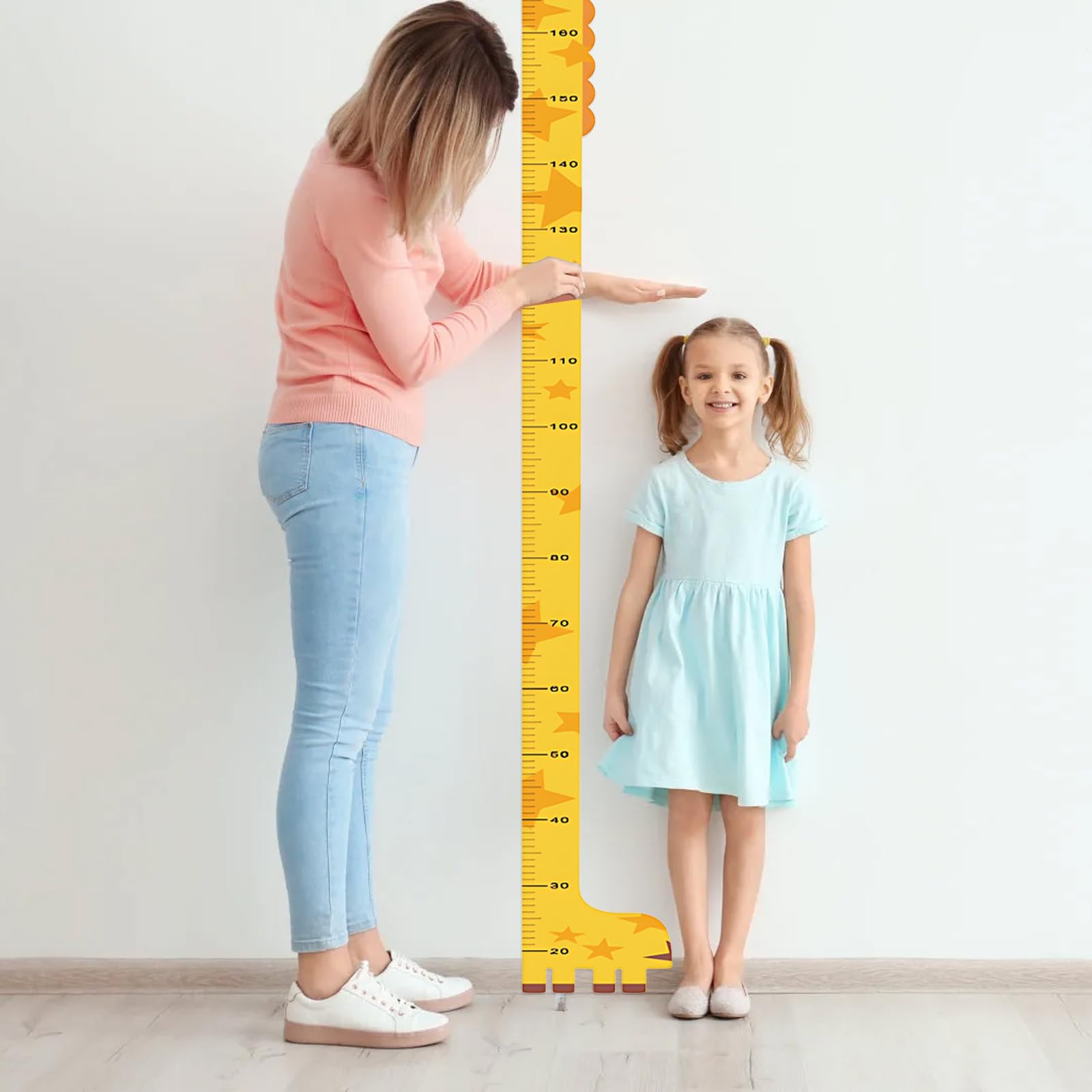 Volumoon Toise de Hauteur pour Enfants, Tableau de Croissance Enfants, Règle de Mesure Toise, Règle de Mesure Diagramme de Croissance, Hauteur Règle de Mesure pour Décoration de Salle Enfants