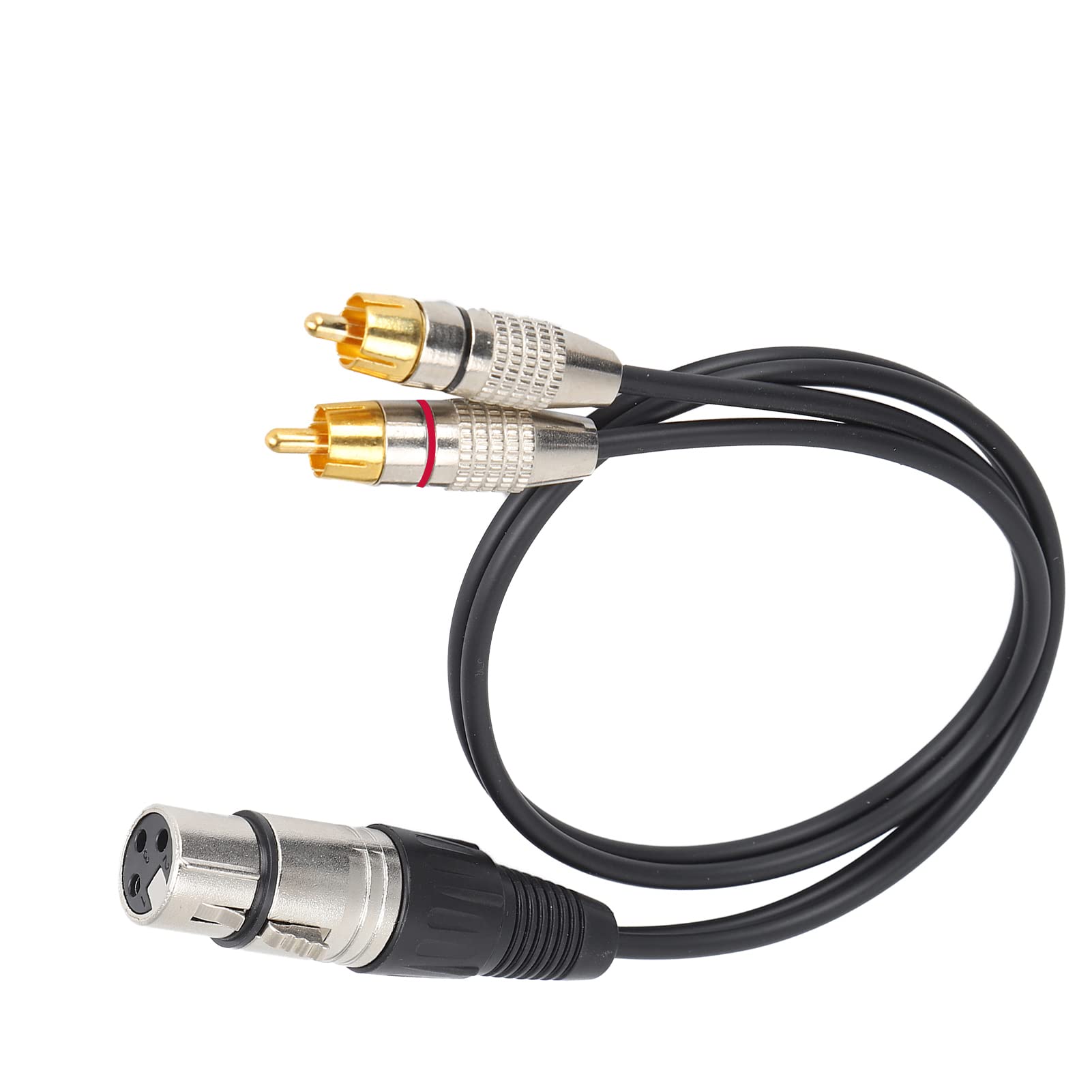 Splitter audio - Cavo da XLR femmina a 2 RCA maschio per home theater e apparecchiature audio professionali, cavo schermato di alta qualità per mixer, registratori e amplifica