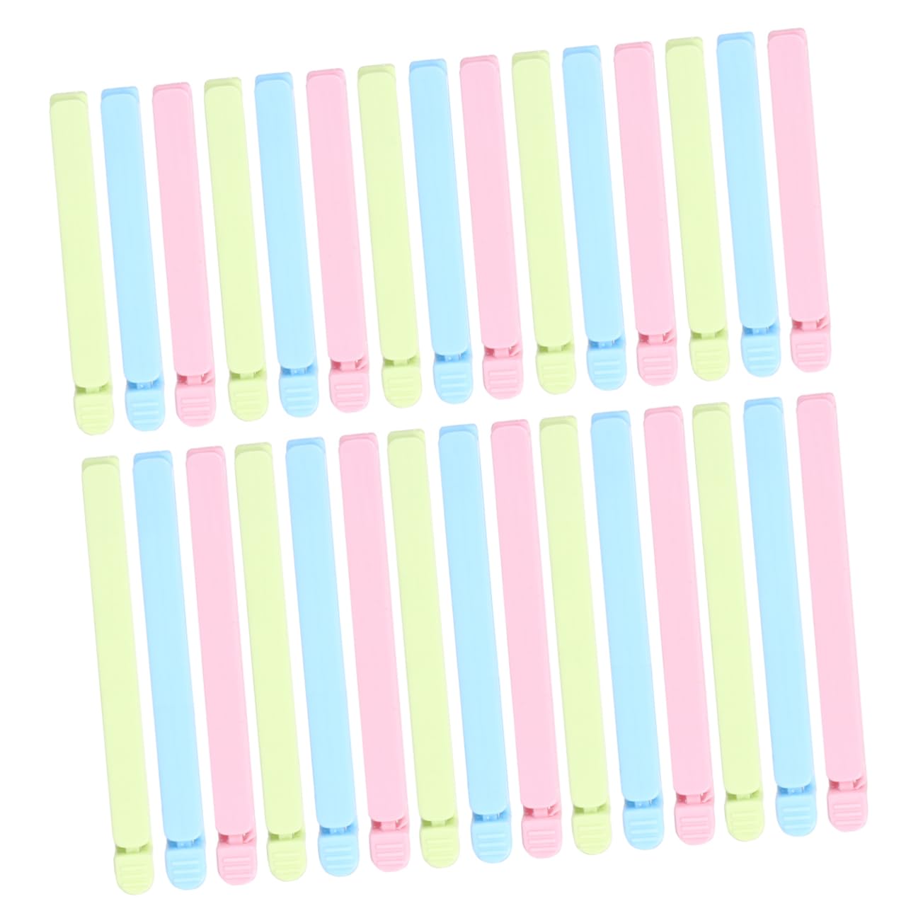 ABOOFAN 30Pcs Food Sealing Clip Portable Moisture Clamp for Snacks Dustproof Storage Includes Clips for Chips Oatmeal and Milk Powder Sealing