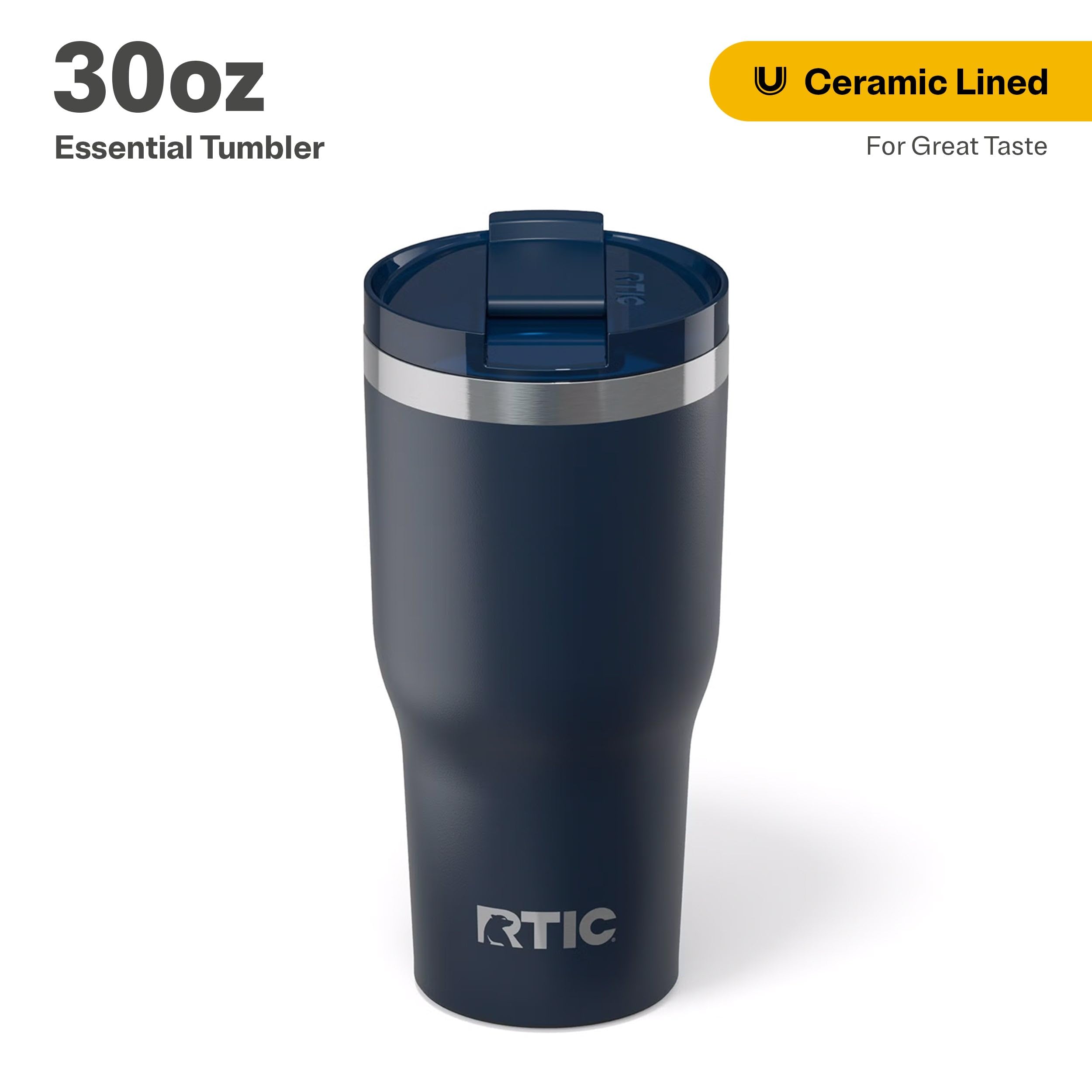 Amazon.com | RTIC 30oz Essential Tumbler with Lid, Ceramic Lined
