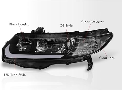 Miniatura 6 de AJP Distributors LED DRL Bar faros secuenciales luces parachoques señal par par izquierda derecha compatiblereemplazo para Civic FG1 FG2 JDM 2