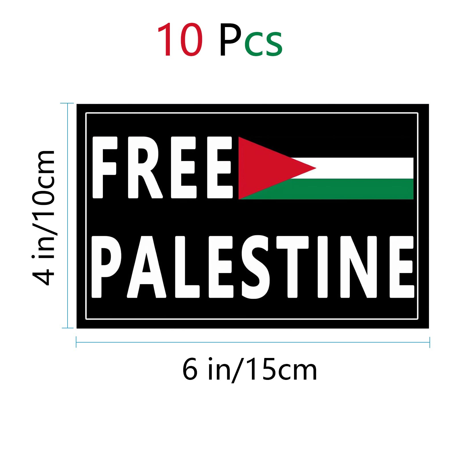 Amazon.co.jp: 無料パレスチナ国旗ステッカー(6インチラージ/10枚
