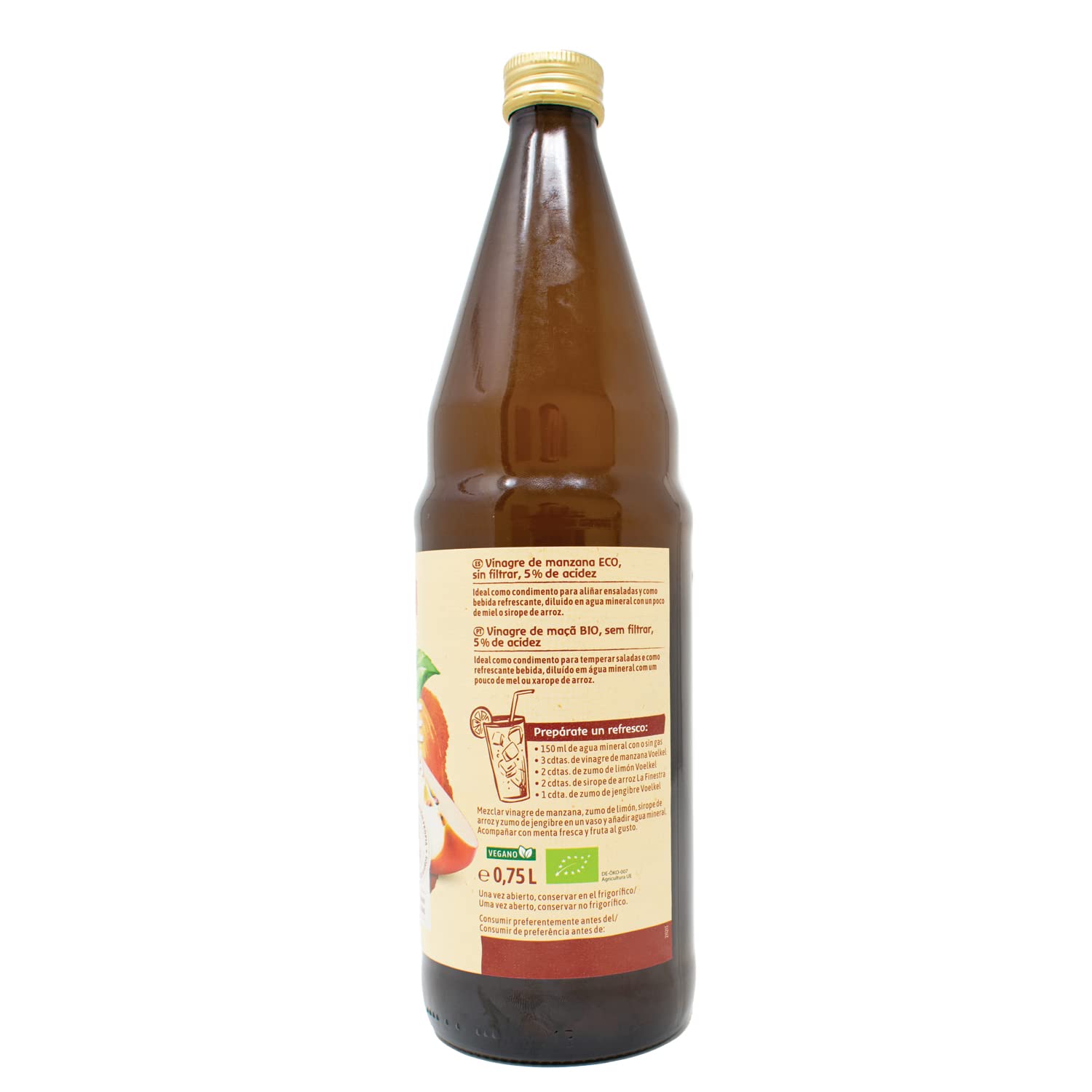 Voelkel Vinagre de Manzana sin Filtrar 750ml Bio