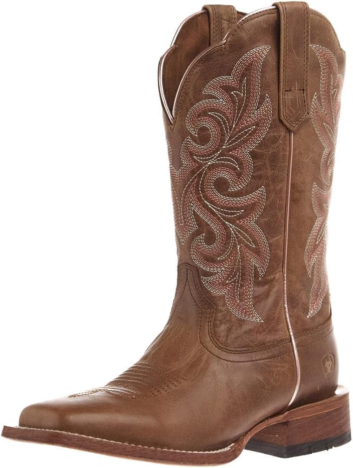 ARIAT womens County Lane Wide Square Toe Western Boot