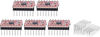 HR-A4988 Módulo de Controlador de Motor Paso a Paso Placa de Controlador de Motor Paso a Paso Placa de Expansión de Escudo para Impresora 3D para Rampas 1.4 A4988 Accesorios de Impresora 3D