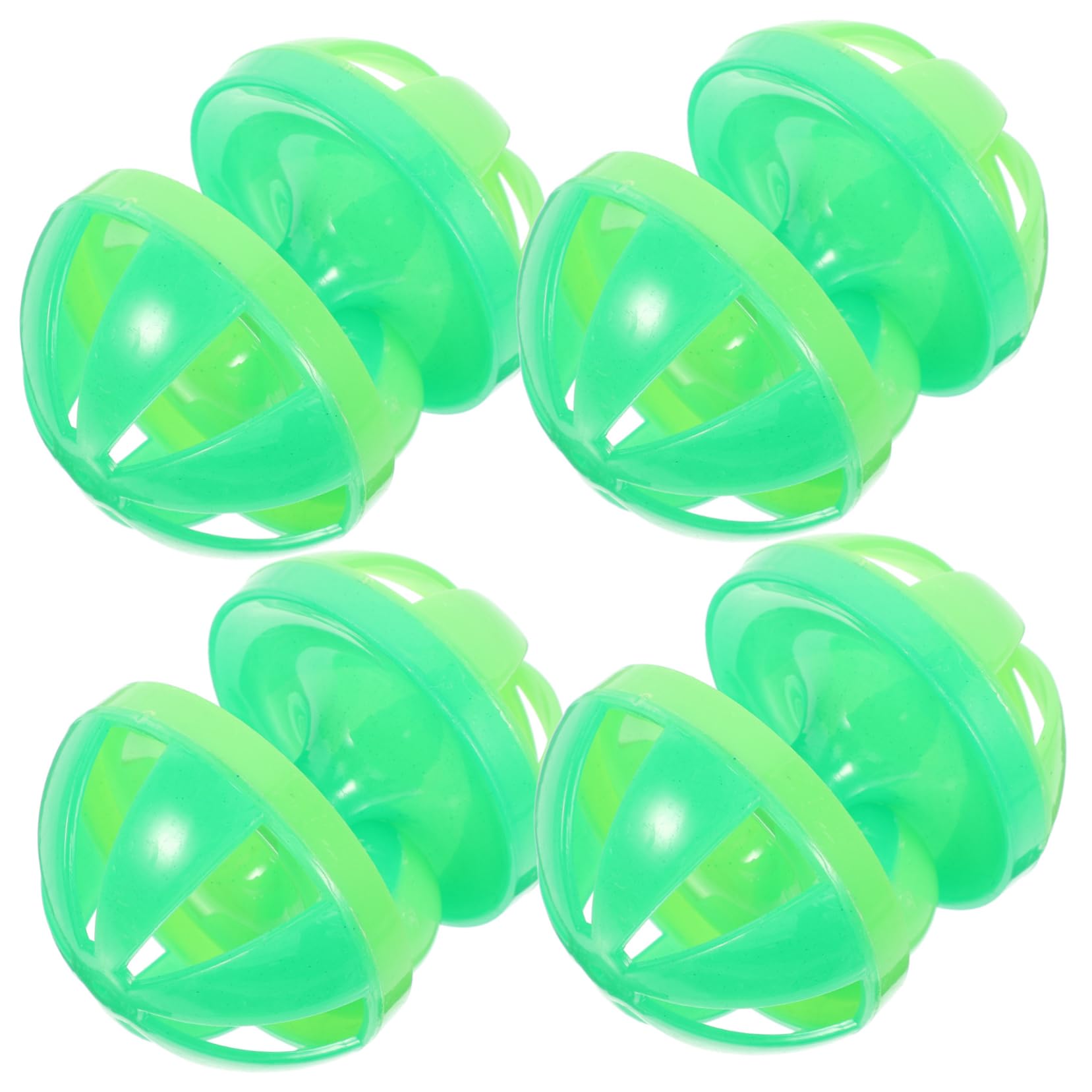UPKOCH 4pcs Creative Cat Bell Ball Durable Plastic Cat Playthings for Engaging Play and Bonding Random Colors Random Color