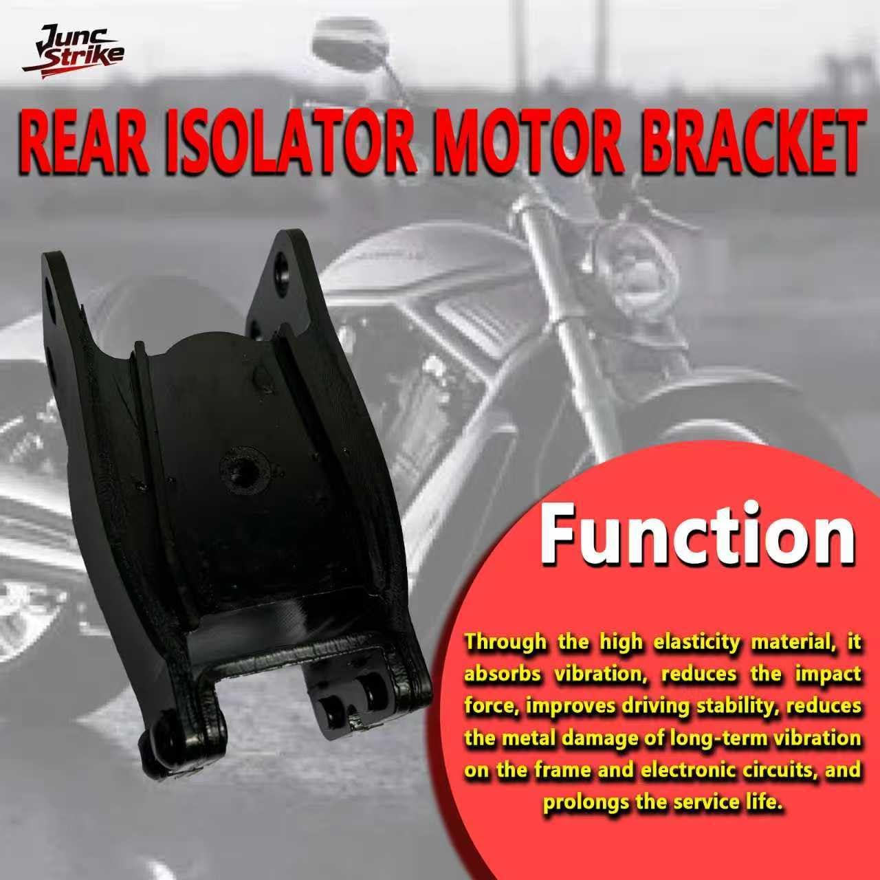 47564-99 Rear Isolator Motor Mount - Compatible with Harley Davidson Dyna 1999-2017 (Street Bob, Super Glide, Convertible, Fat Bob, Low Rider, Sturgis, Wide Glide)